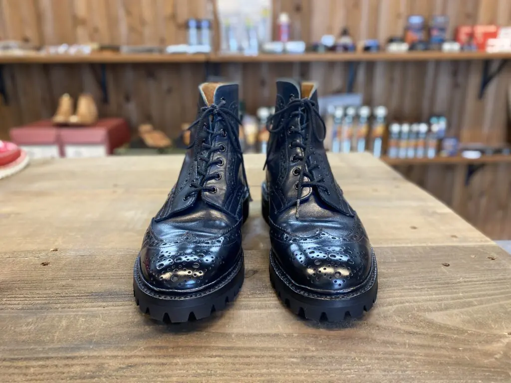 【富樫】Tricker'sレンガソールカスタム カントリーブーツ　ビブラム 富樫様専用】Tricker'sレンガソールカスタム カントリーブーツ