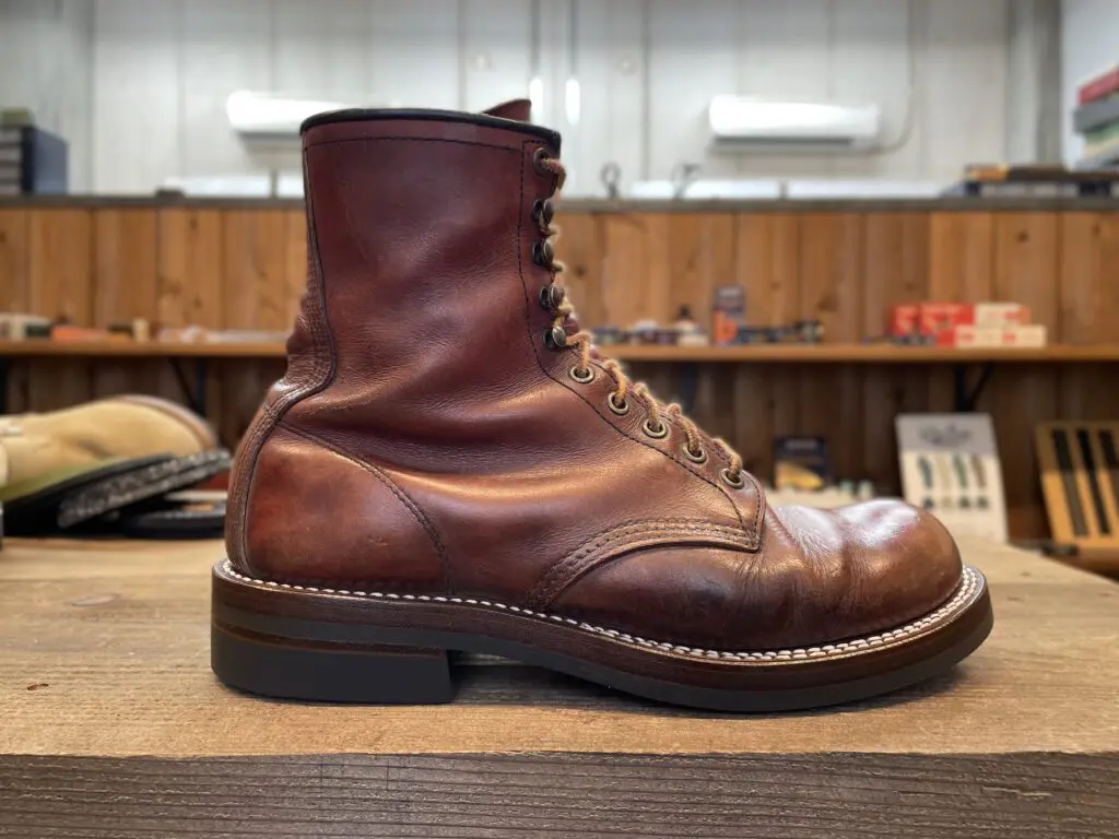 〖ソール交換済み〗　レッドウィング　レースアップブーツ REDWING 2940 をダブルステッチカスタム - 靴修理RADIAN名古屋