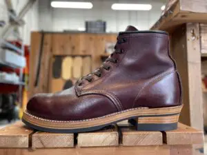 テレマークブーツ　ブラウン レザー ビブラムソール テレマークブーツ ブラウン レザー ビブラムソール - メルカリ