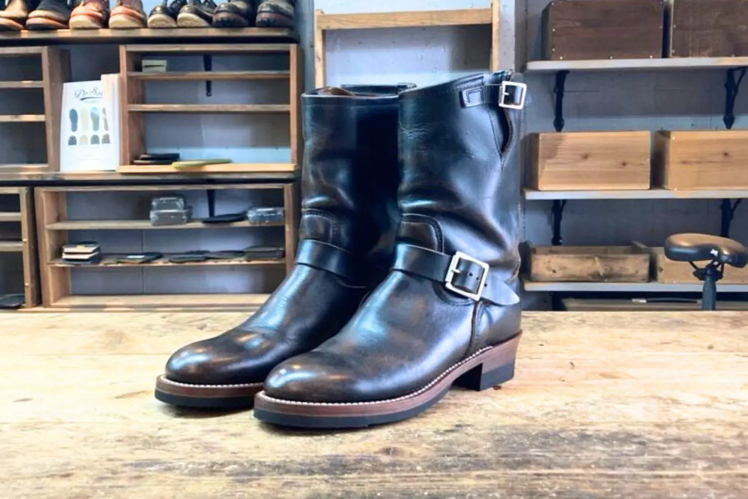 レッドウィング・エンジニアブーツのソールカスタム 鉄芯抜き&中底交換