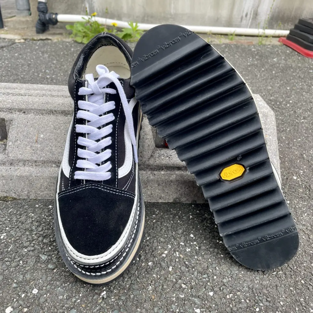 バンズ(VANS)オールドスクールのソールカスタム - 靴修理RADIAN名古屋