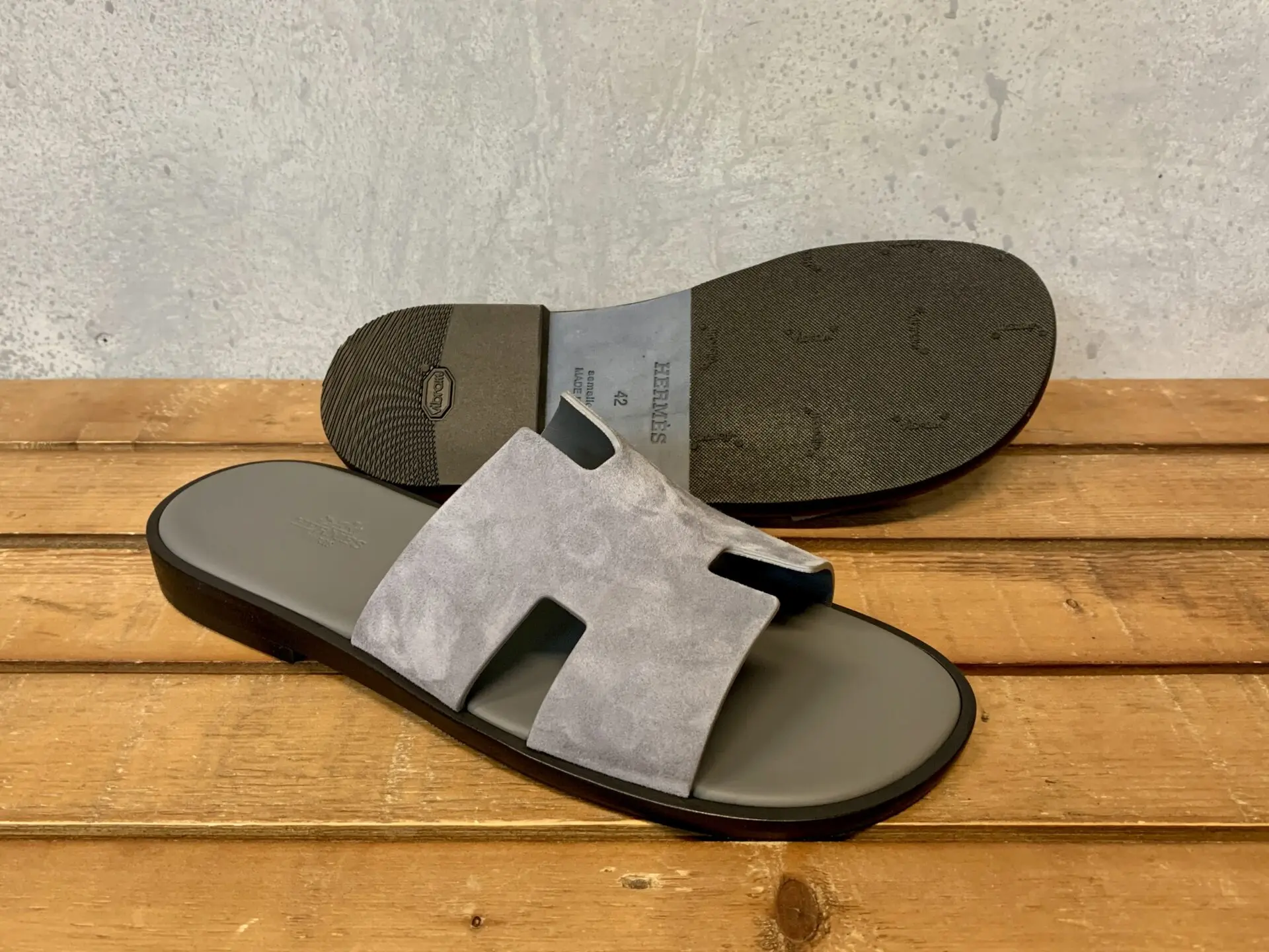 HERMES】エルメス・イズミールをソール補強！カカトが削れやすい方に