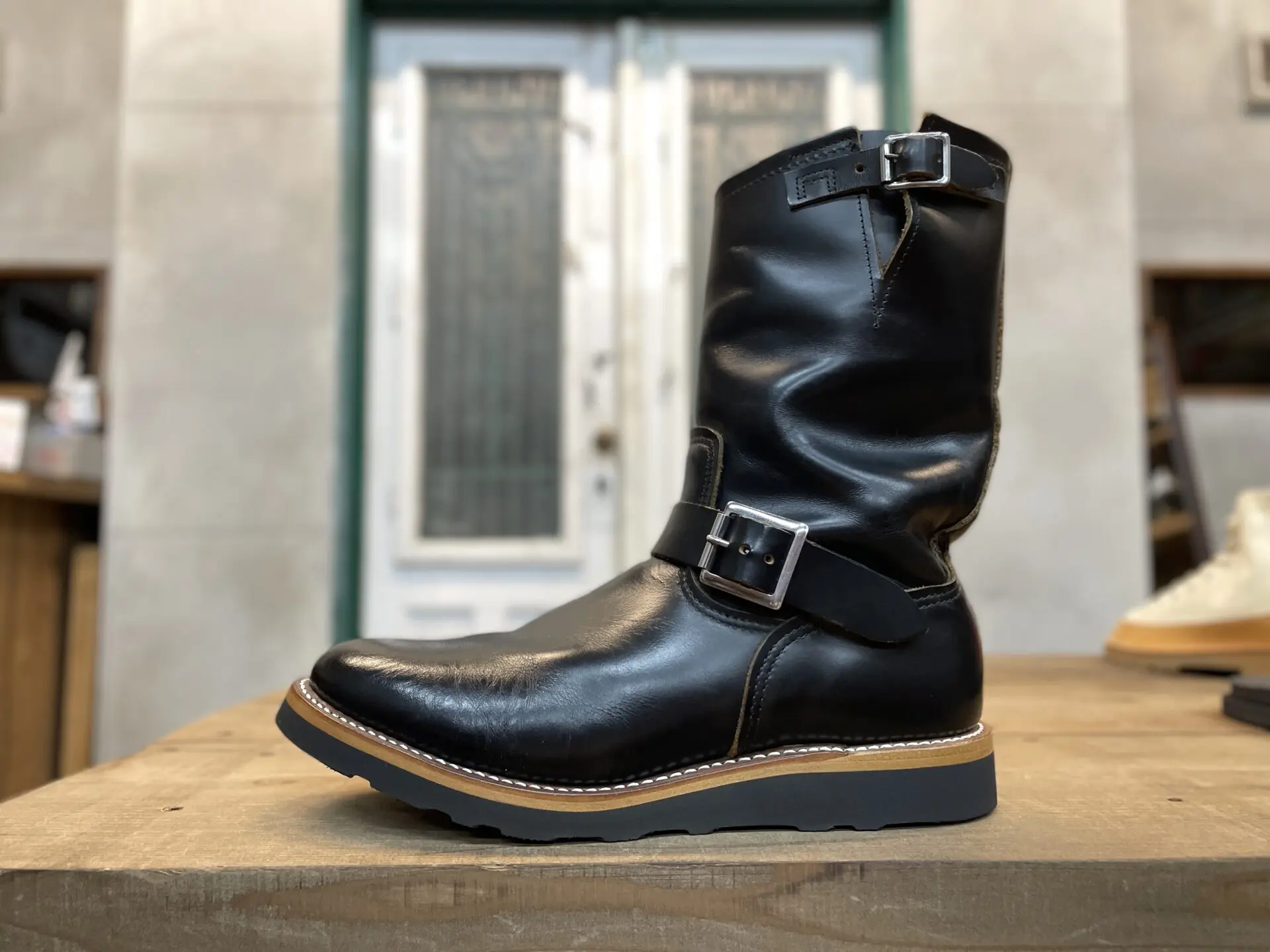 REDWING 9268 エンジニアのスチール抜いてフラットボックス＆クレープ